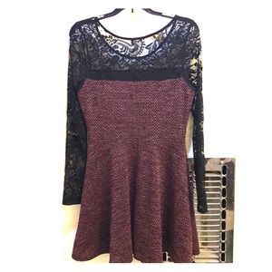 Gilli- modcloth, tweed skater dress, large